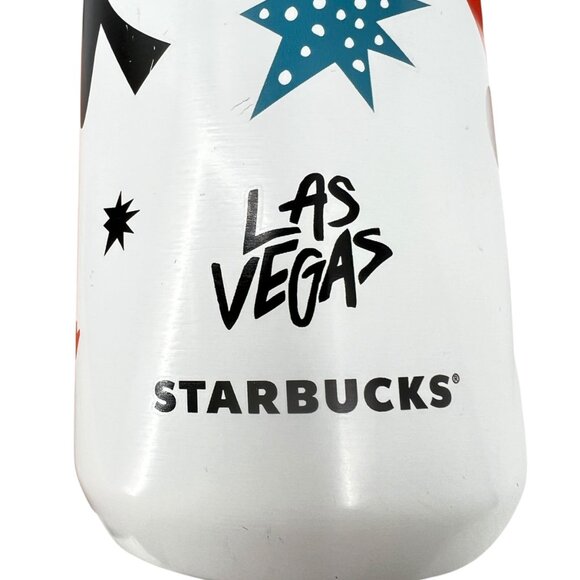 Starbucks Las Vegas Been There Collection White 16 Oz Stainless Steel Tumbler - Picture 8 of 15